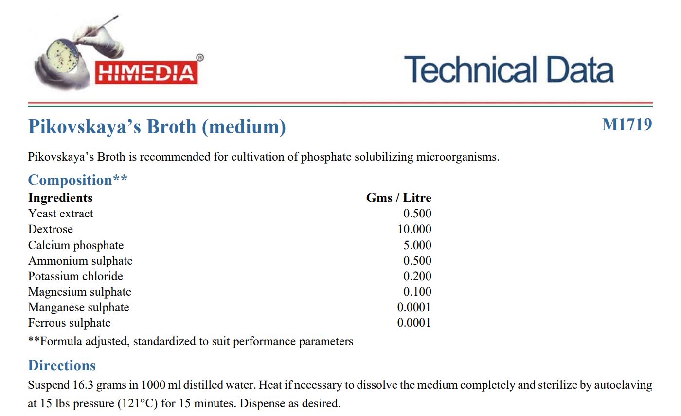Himedia™PIKOVSKAYA's BROTH (MEDIUM), 500 G