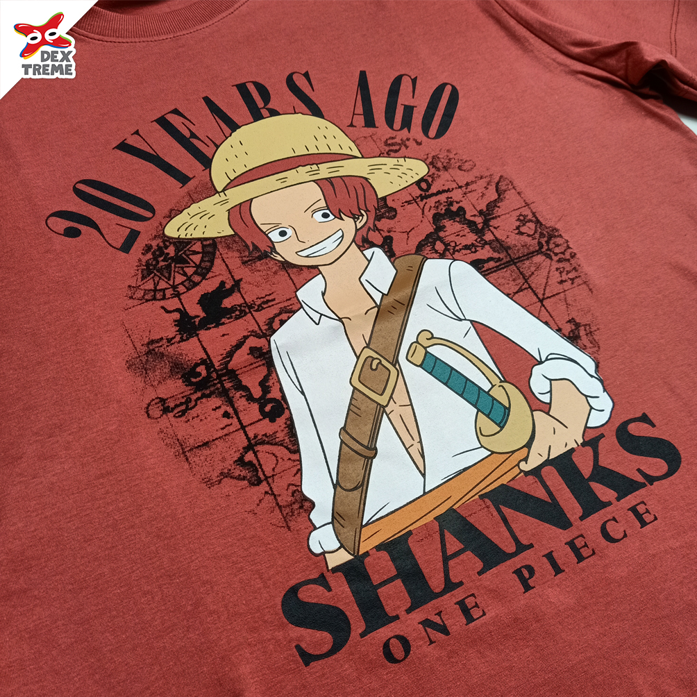 เสื้อวันพีซ One Piece 20 Years ago Shanks