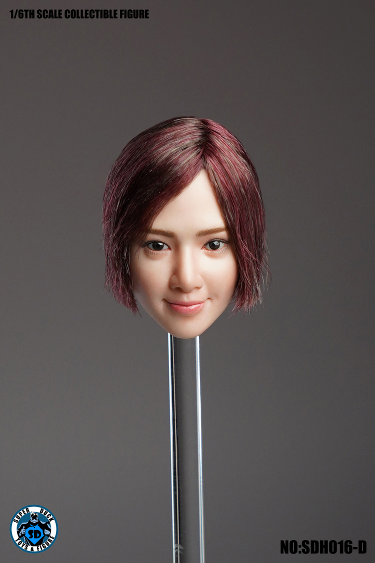 SUPER DUCK SDH016-D Short Red Hair Female Headsculpt