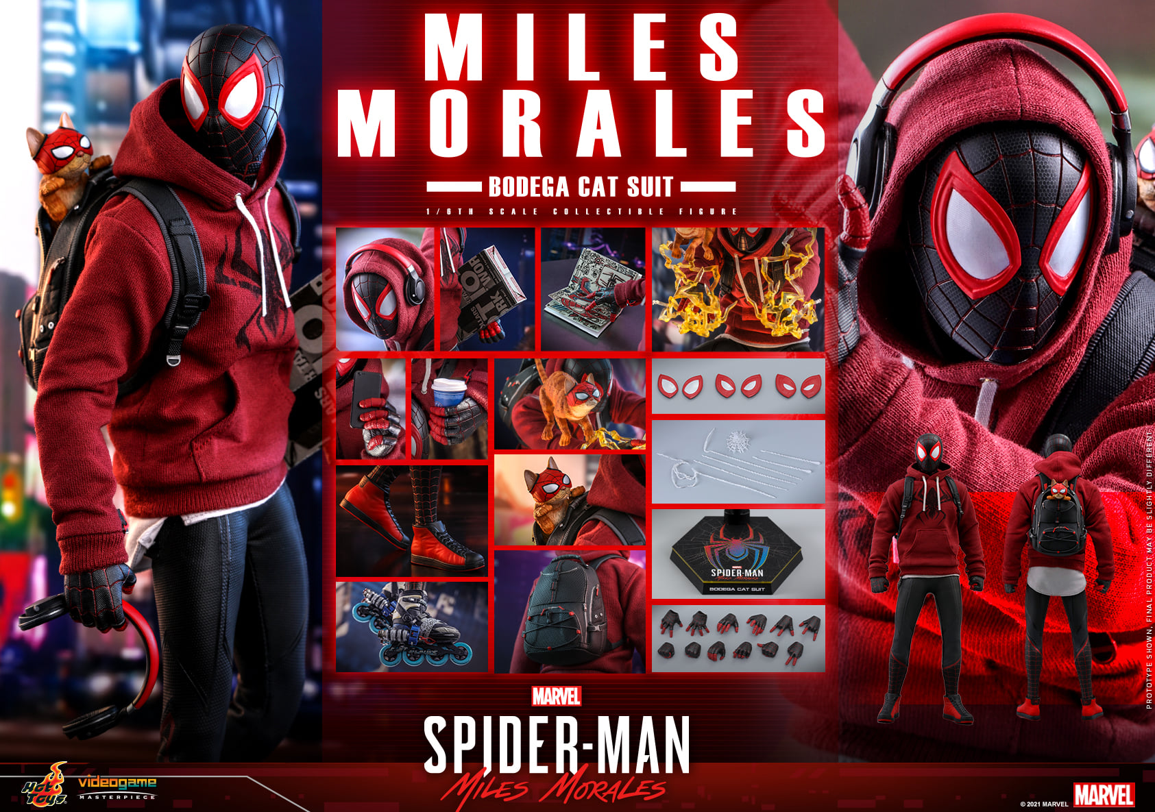 Hot Toys VGM50 1/6 Marvel’s Spider-Man: Miles Morales - Miles Morales (Bodega Cat Suit)