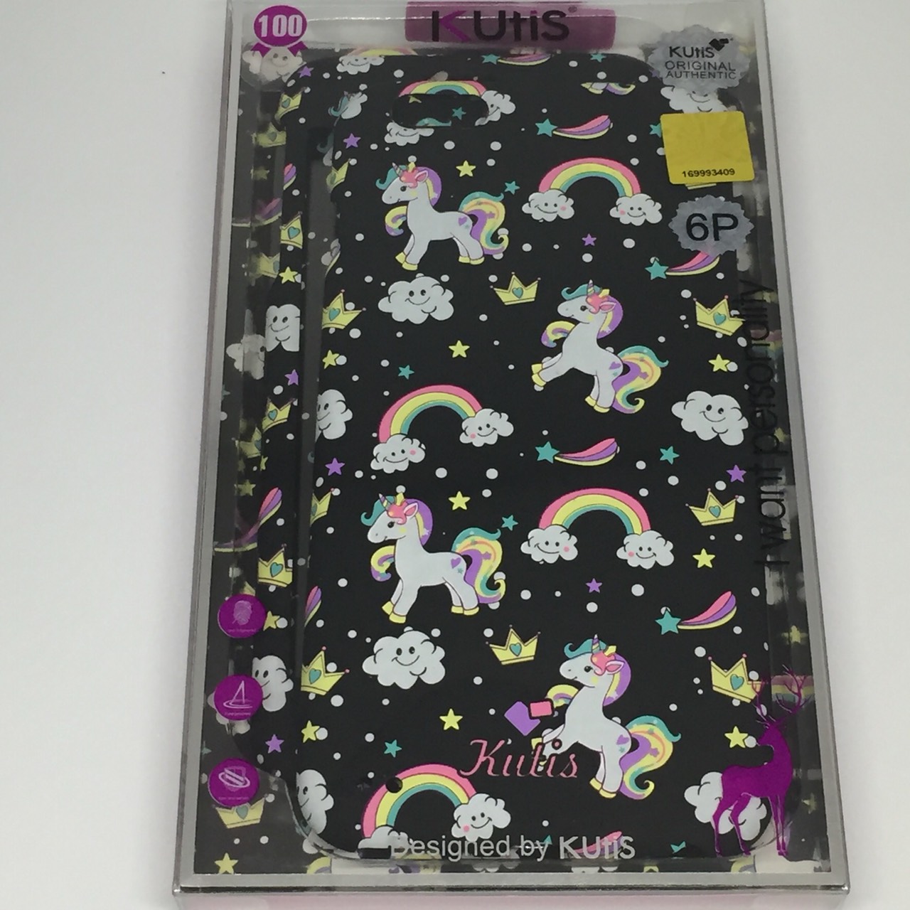 เคสคูทิส (Kutis) ไอโฟน6พลัส,6Sพลัส(ลายม้าโพนี่สีดำ)