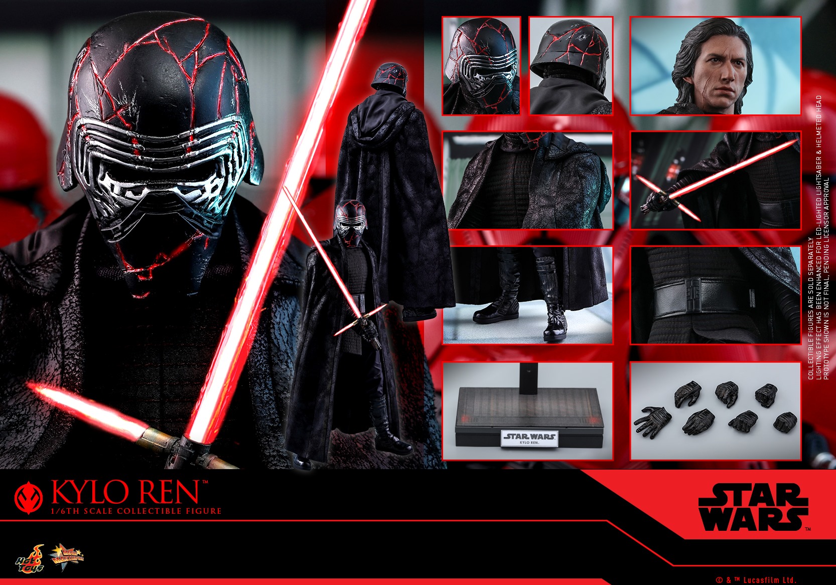 Hot Toys MMS560 Star Wars: The Rise of Skywalker - Kylo Ren