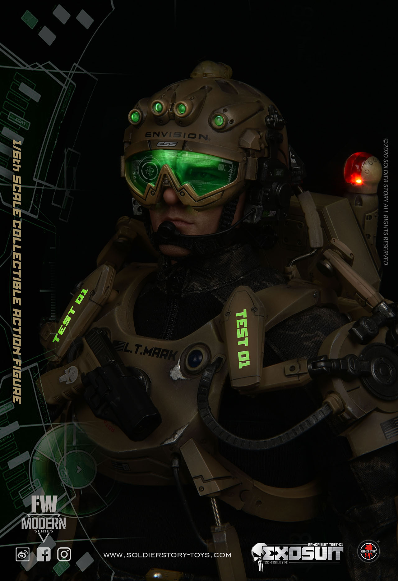 SOLDIER STORY SS122 1/6 EXO-SKELETON: ARMOR SUIT TEST-01 - EXOSUIT ...