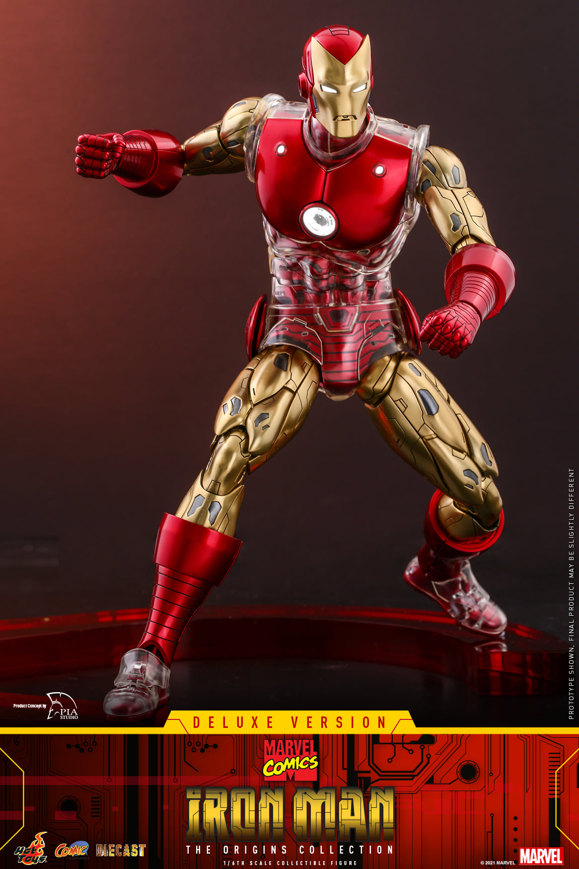 Hot Toys CMS08D38 1/6 Marvel Comics - Iron Man (Deluxe Version) [The Origins Collection]