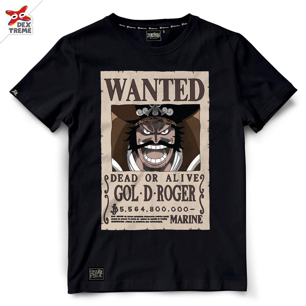 เสื้อวันพีซ One Piece Wanted Gol D Roger