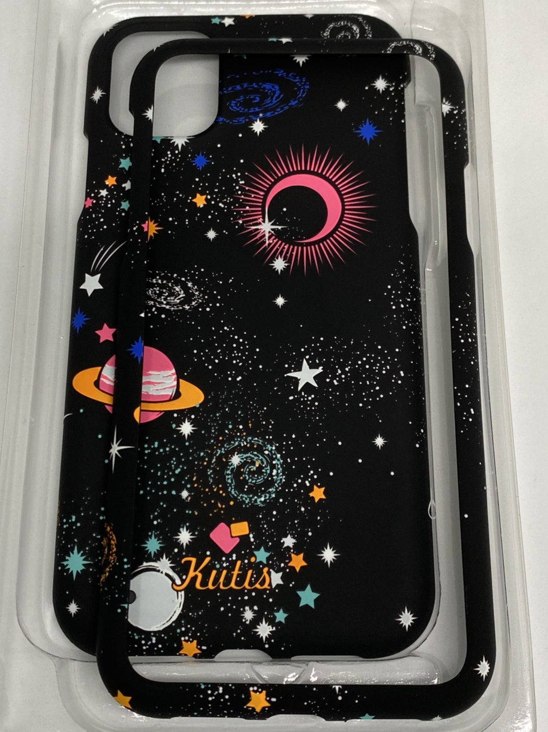 เคสคูทิส(Kutis)เคสไอโฟน11G(ลายดวงดาวอวกาศ)มาใหม่ เคสประกบหน้า-หลัง เคสเรืองแสง เคสลายวินเทจ ร้านSuperhero Klongthom