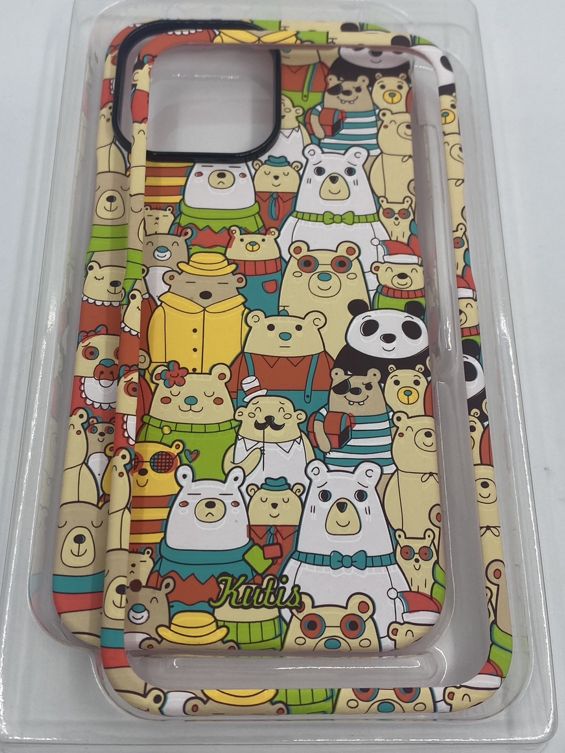 เคสคูทิส(Kutis)เคสไอโฟน15PROMAX(ลายหมีหมู่)มาใหม่ เคสประกบหน้า-หลัง เคสเรืองแสง เคสลายวินเทจ ร้านSuperhero Klongthom