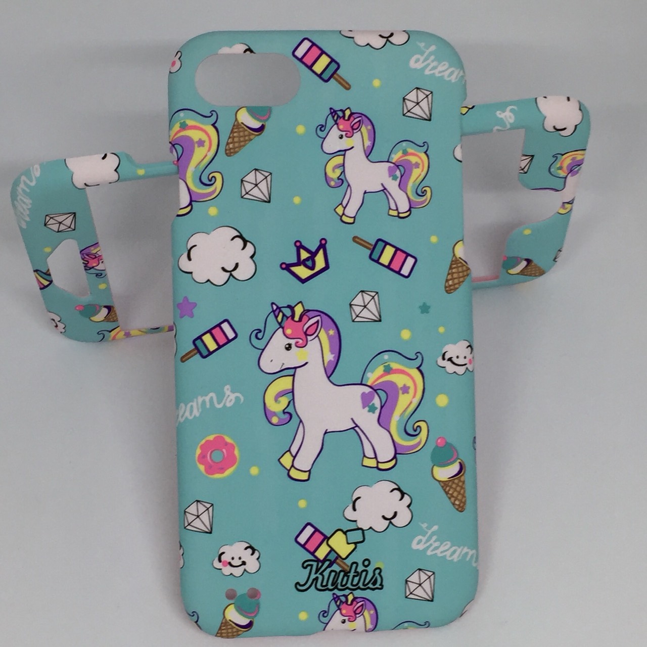 เคสคูทิส (Kutis) ไอโฟน7,8(ลายม้ายูนิคอร์นสีเขียวอ่อน)มาใหม่