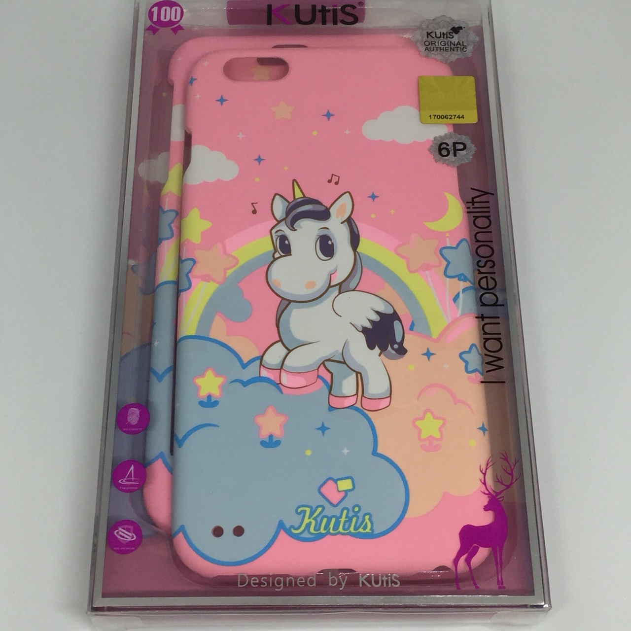 เคสคูทิส (Kutis) ไอโฟน6พลัส,6Sพลัส(ลายม้ายูนิคอร์นแอ็บแบ๊ว)มาใหม่