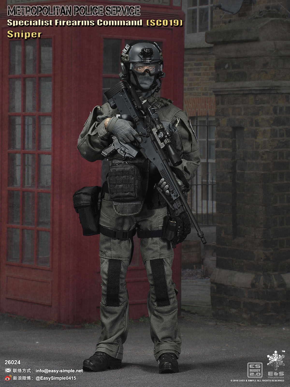 Easy&Simple 26024 British Specialist Firearms Command SCO19 Sniper