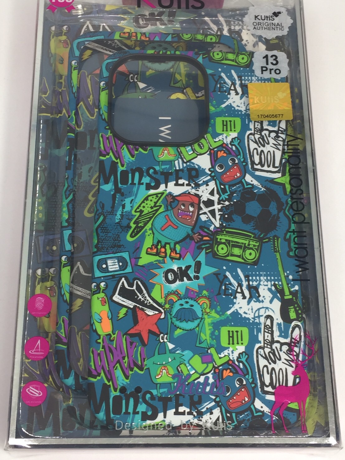 เคสคูทิส(Kutis)เคสไอโฟน13PRO(ลายMonster)มาใหม่ เคสประกบหน้า-หลัง เคสเรืองแสง เคสลายวินเทจ ร้านSuperhero Klongthom