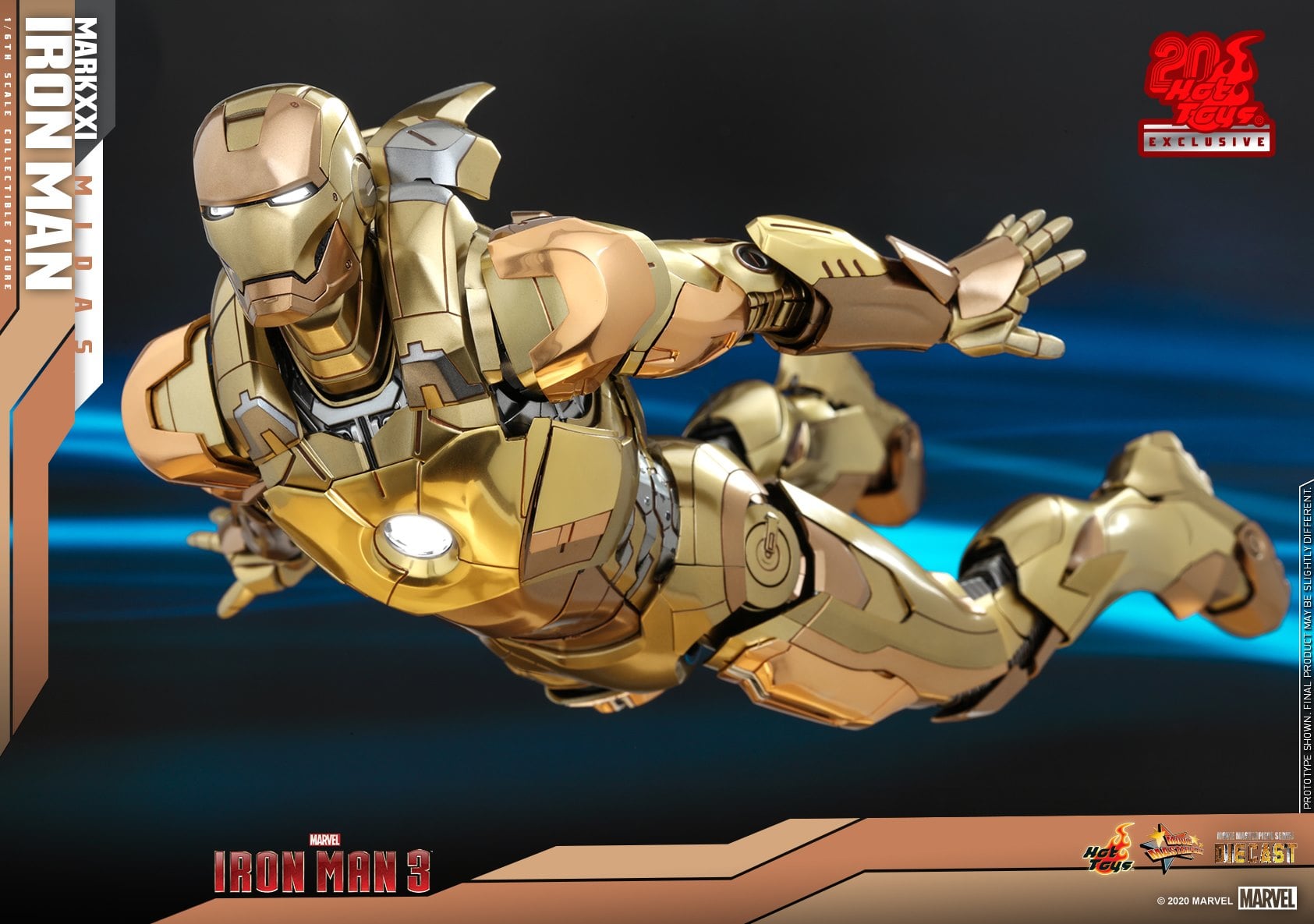 Hot Toys MMS586D36 Iron Man 3 - Iron Man Mark XXI (Midas) [Exclusive]