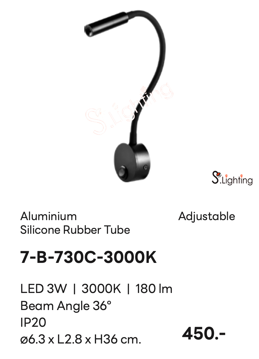 โคมไฟหัวเตียง 7-B-730C-3000K