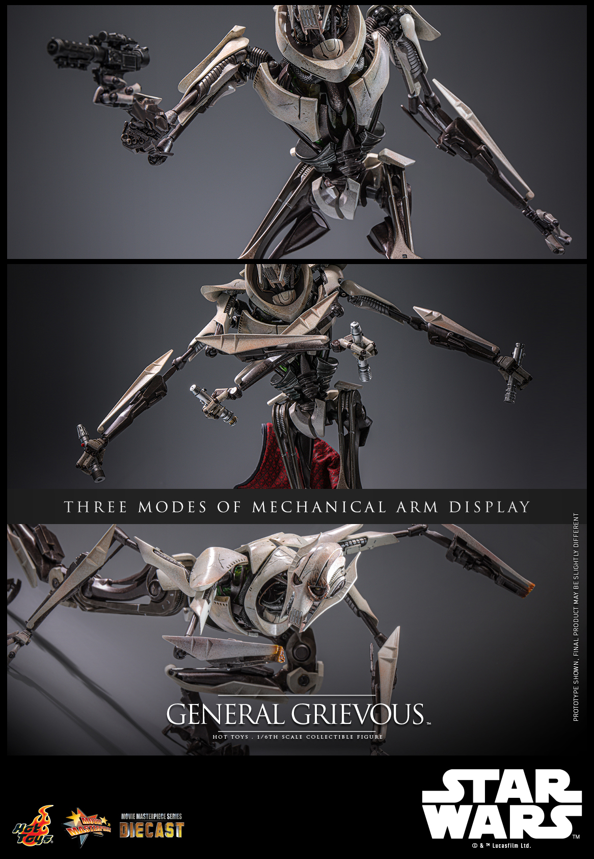 Hot Toys MMS760D67 Star Wars Episode III: Revenge of the Sith - General Grievous