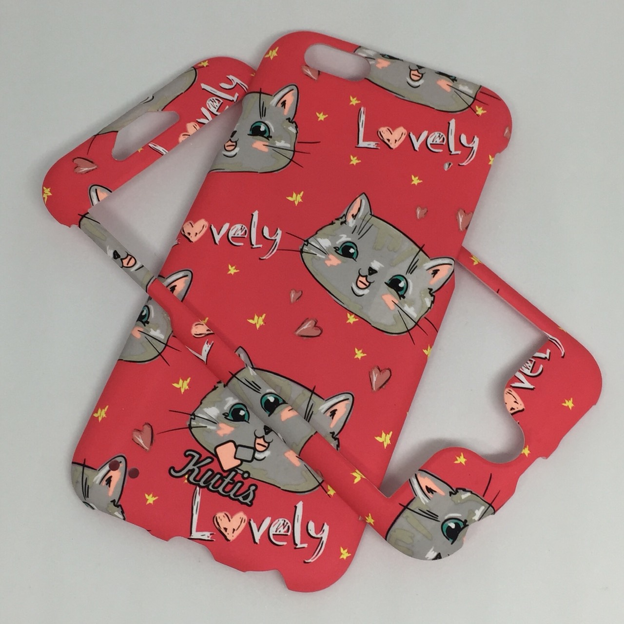 เคสคูทิส (Kutis) ไอโฟน6,6S(ลายหน้าแมวใหญ่สีแดง)มาใหม่