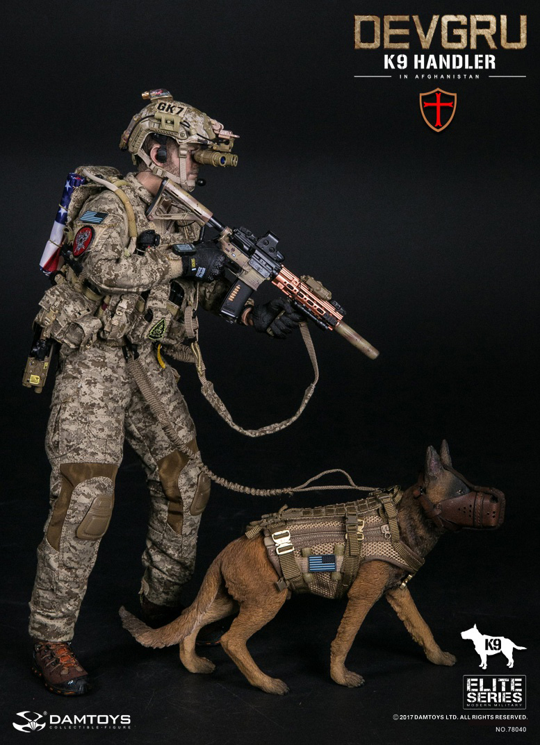 DAMTOYS No.78040, No.78040-1 DEVGRU K9-handler in Afghanistan