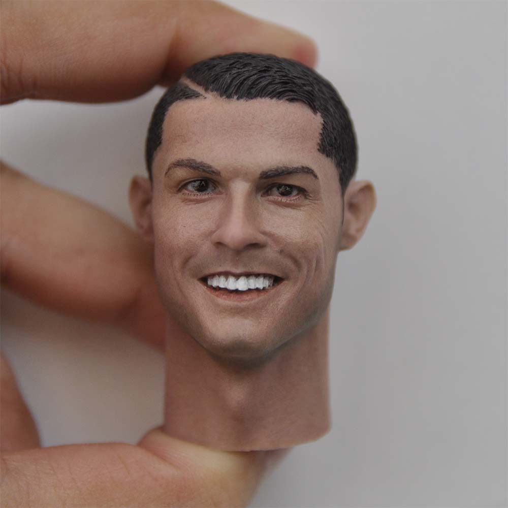D Custom DC001 1/6 Star Ronaldo Smiling Headsculpt