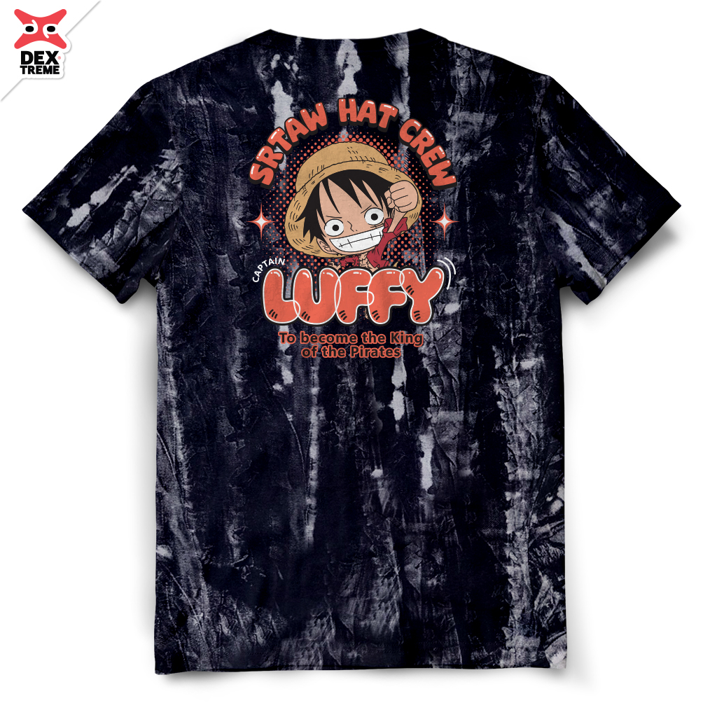 เสื้อวันพีซ Tees OP Luffy ผ้ามัดย้อม