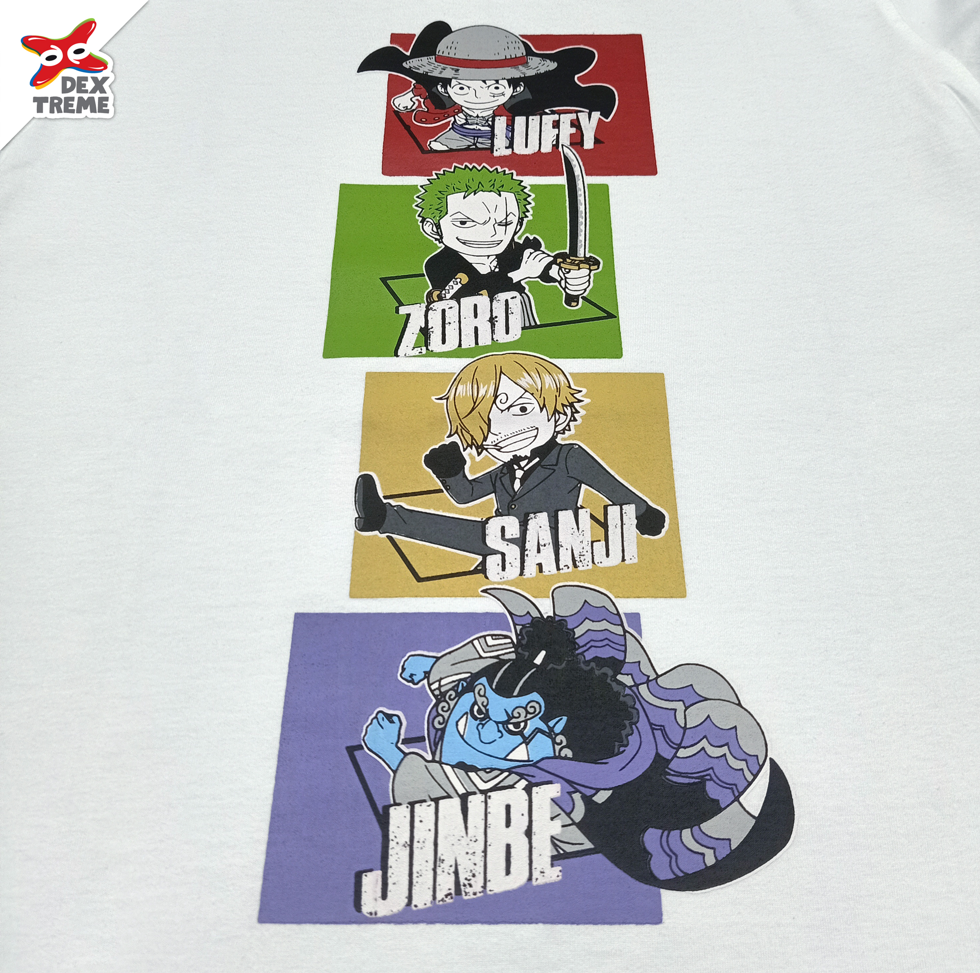เสื้อยืดเด็กวันพีช One Piece Luffy,Zoro,Sanji,Jinbe
