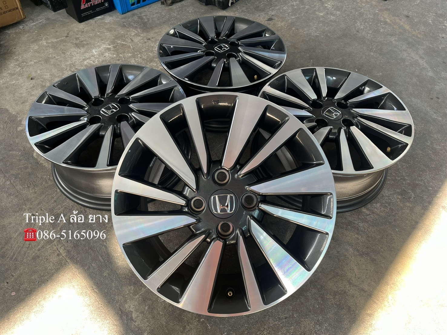 ✨ล้อแม็กป้ายแดง✨Honda City SV รุ่นใหม่ล่าสุด ขอบ 15 เทาหน้าเงา💖ใหม่กริ๊บ💖