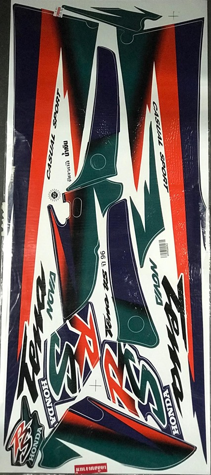 สติ๊กเกอร์สำหรับมอเตอร์ไซด์ฮอนด้าเทน่า ปี 94-96