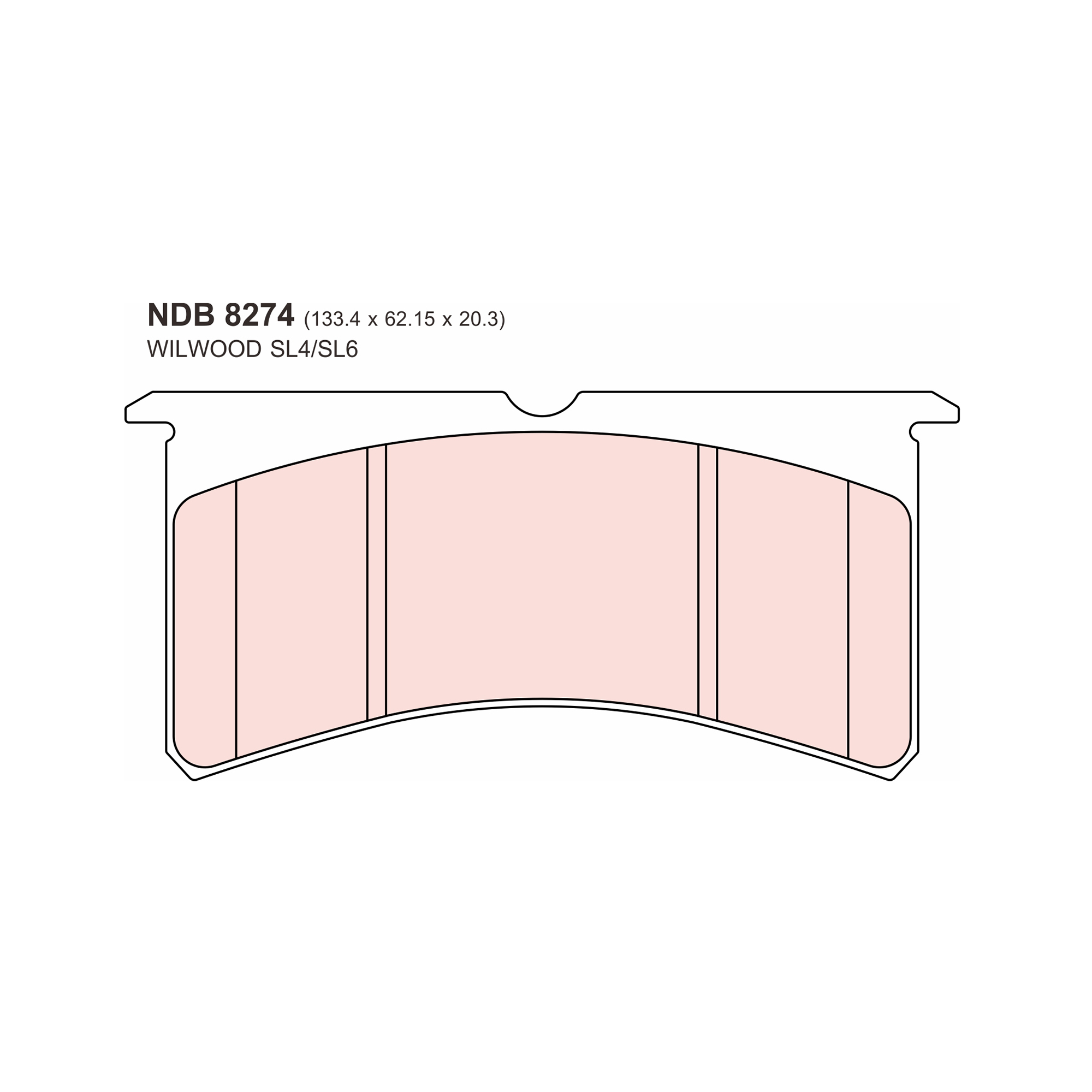 ผ้าเบรค Wilwood SL4 / SL6 (20.3 mm) - Nexzter MuSpec