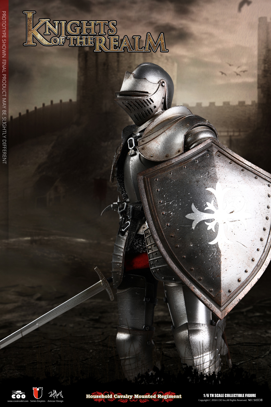 COOMODEL SE036 SE037 DIE-CAST ALLOY 1/6 SERIES OF EMPIRES - KNIGHTS OF THE REALM