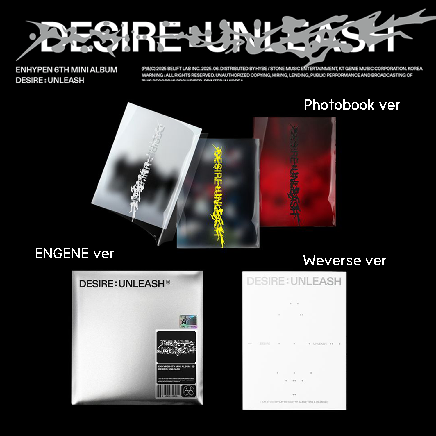 [PRE] ❌ไม่ได้ของแถม ENHYPEN DESIRE : UNLEASH