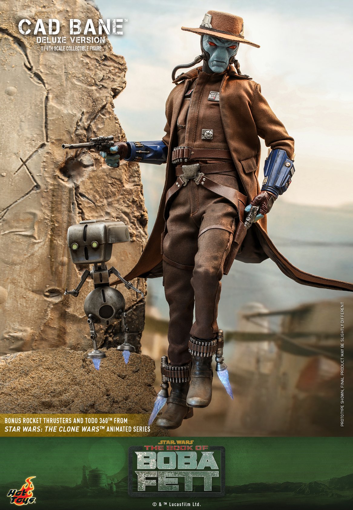 Hot Toys TMS080 1/6 Star Wars: The Book of Boba Fett™ - Cad Bane™ (Deluxe Version)