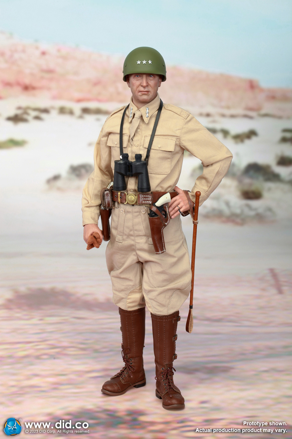 DID A80164+E60071 1/6 WWII General of the United States Army - George Smith Patton Jr.+Accessory Kit