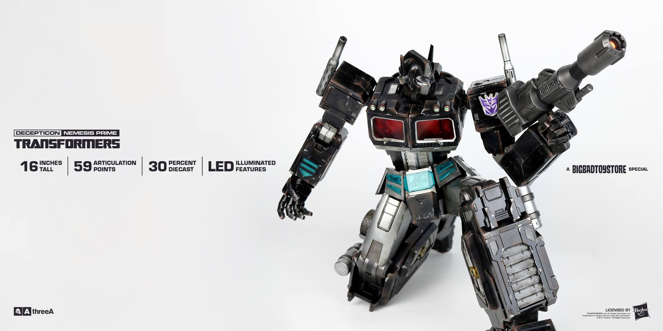 3AthreeA Transformers 16 G1 Nemesis Prime