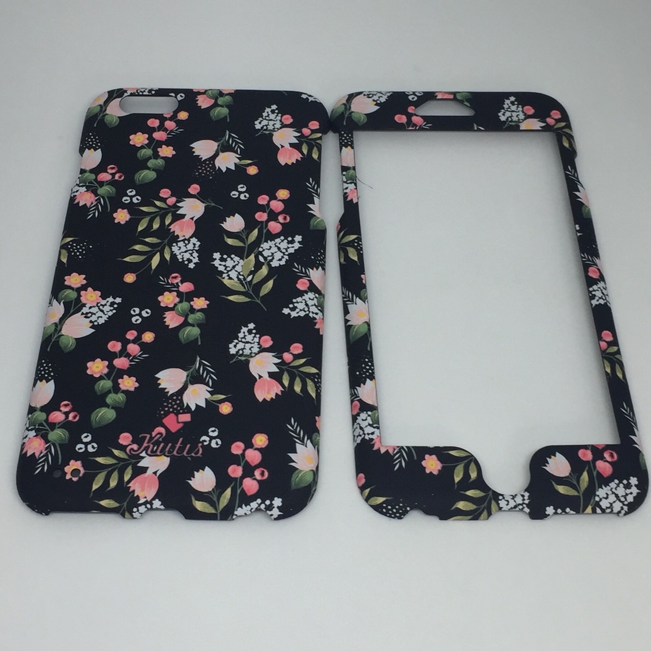 เคสคูทิส(Kutis)ไอโฟน6พลัส,6Sพลัส(ลายช่อดอกไม้new)มาใหม่ เคสประกบหน้า-หลัง เคสเรืองแสง เคสลายวินเทจ ร้านSuperhero Klongthom