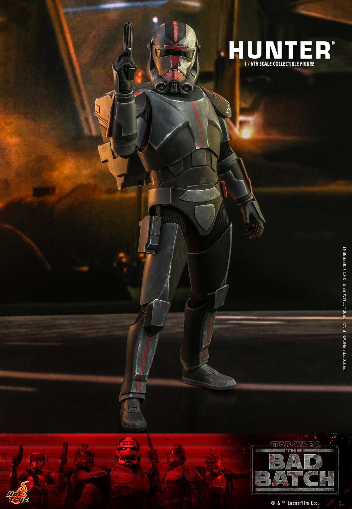 Hot Toys TMS050 1/6 Star Wars: The Bad Batch - Hunter