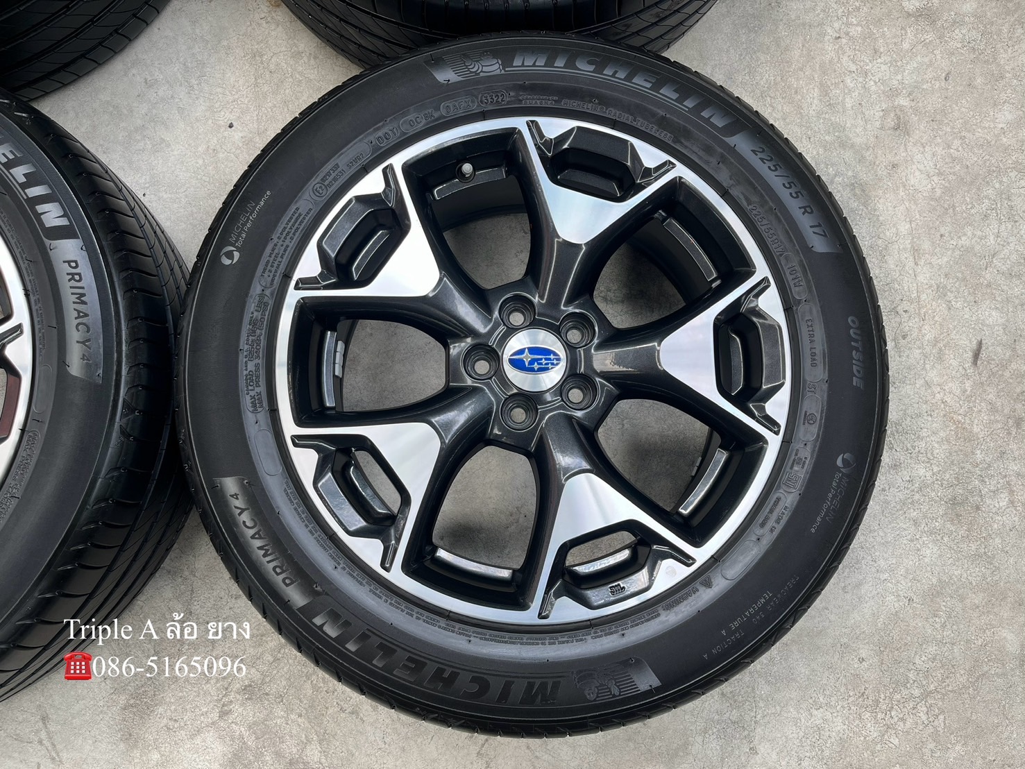 ✨ล้อแม็ก✨5รู100✨Subaru XV ขอบ 17 พร้อมยาง 225-55-17 Michelin💥ปี 22💥สวยกริ๊บ💖