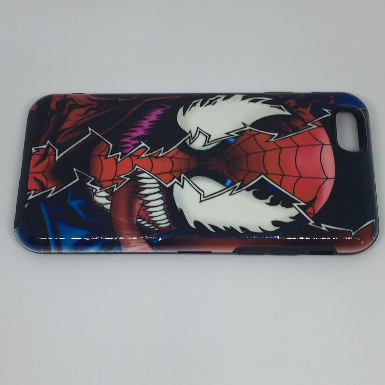 เคสฝาหลัง2ชั้น เคสไอโฟน6,6S(ลายหน้าสไปเดอร์แมน)มาใหม่ เคสฝาหลัง2ชิ้น เคสซิลิโคน-tpu