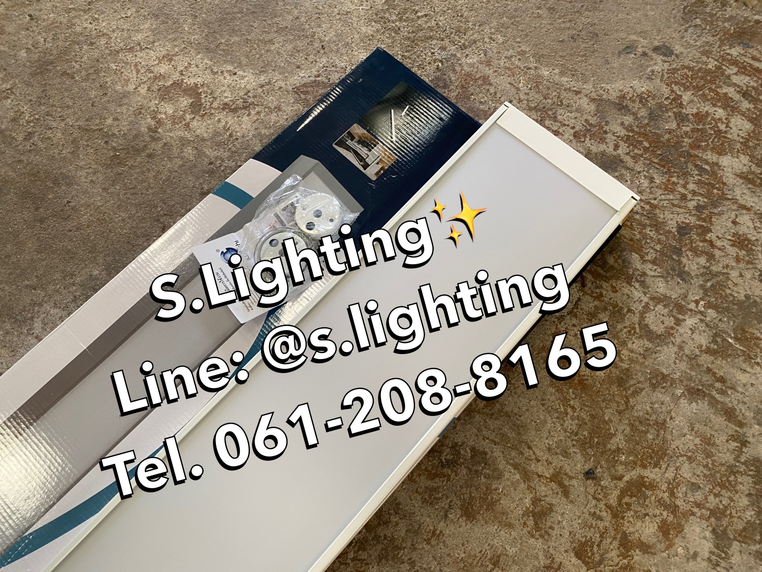 โคมไฟแขวนสลิงเพดาน Linear Office LED 3x18w แสงขาว (เปลี่ยนหลอดได้)