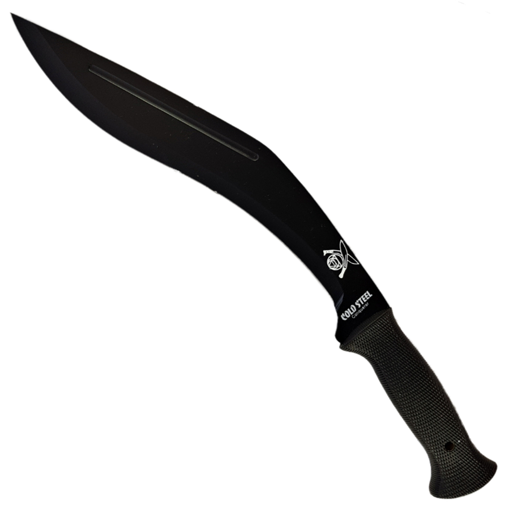 มีดพก มีดกุรข่า มีดเดินป่า มีดใบตาย Cold Steel Conqueror Kukri ขนาด 17.5 นิ้ว (44 ซม.) สีดำ พร้อมซองผ้าไนล่อนใส่มีด