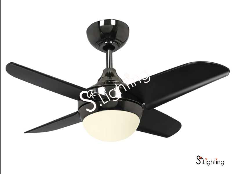 พัดลมโคมไฟ WINFAVOUR FD-SP023 สีดำเงา (GM)
