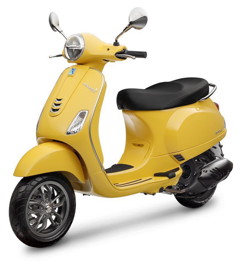 กันลายเวสป้า Vespa Sprint Primavera แบบสแตนเลส สีดำ B40