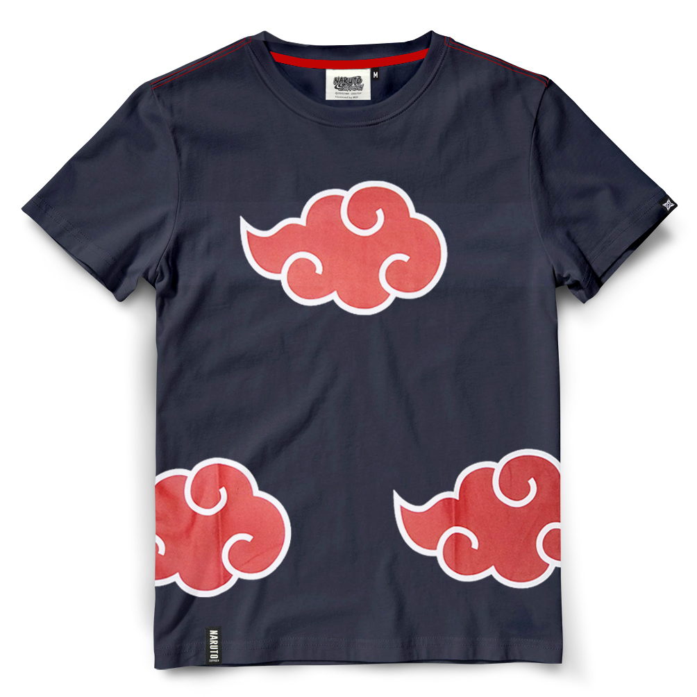 เสื้อนารูโตะ Naruto Triple Akatsuki Symbol (กลุ่มแสงอุษา)