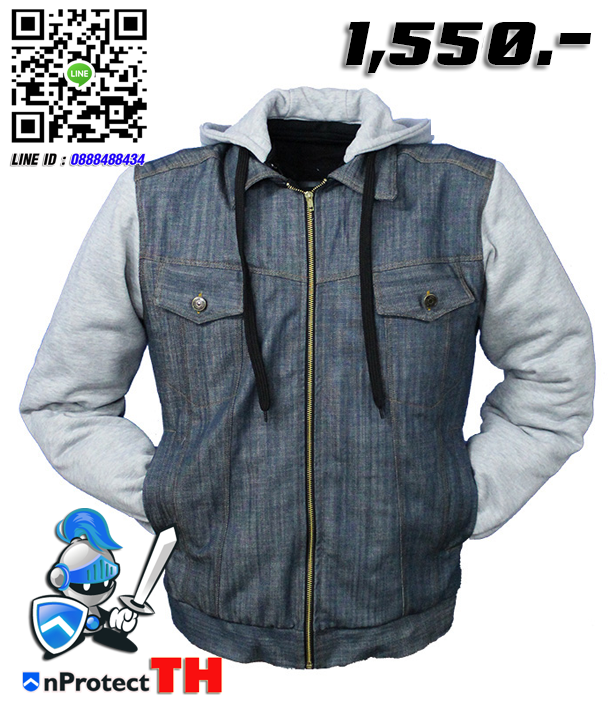 เสื้อฮู้ดยีนส์การ์ด HOOD41