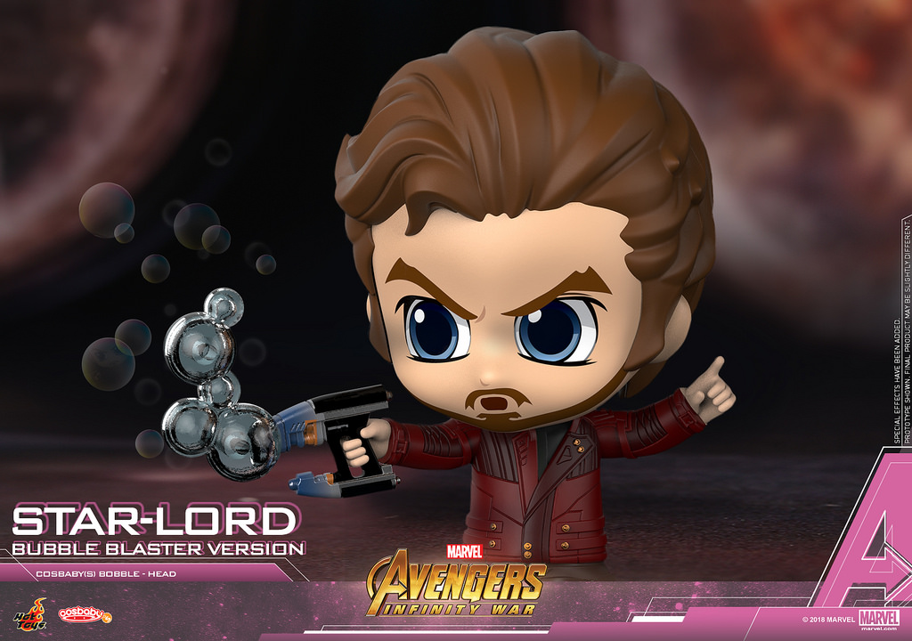 HOT TOYS COSB495 AVENGERS INFINITY WAR STAR-LORD BUBBLE BLASTER VERSION COSBABY (S) BOBBLE-HEAD COLLECTIBLE