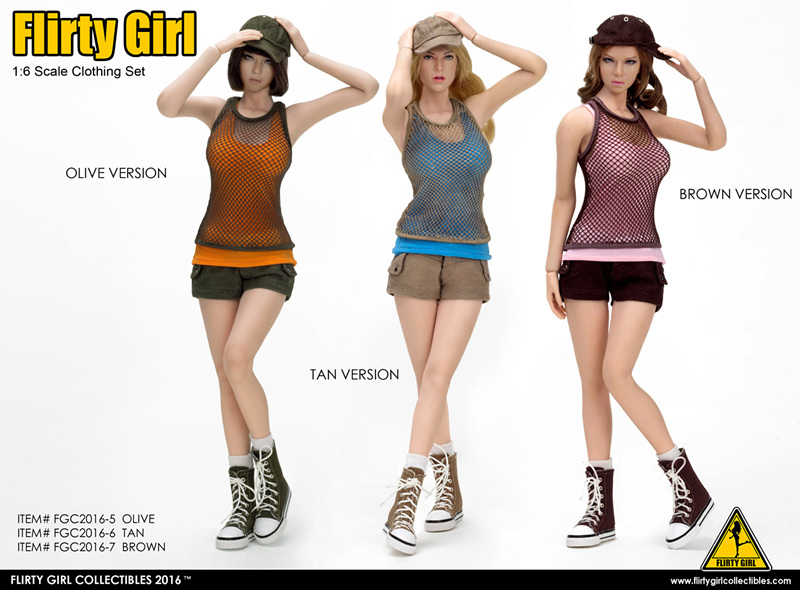 Flirty Girl Collectibles - FGC2016-5,7 Combat Short Fashion Clothing