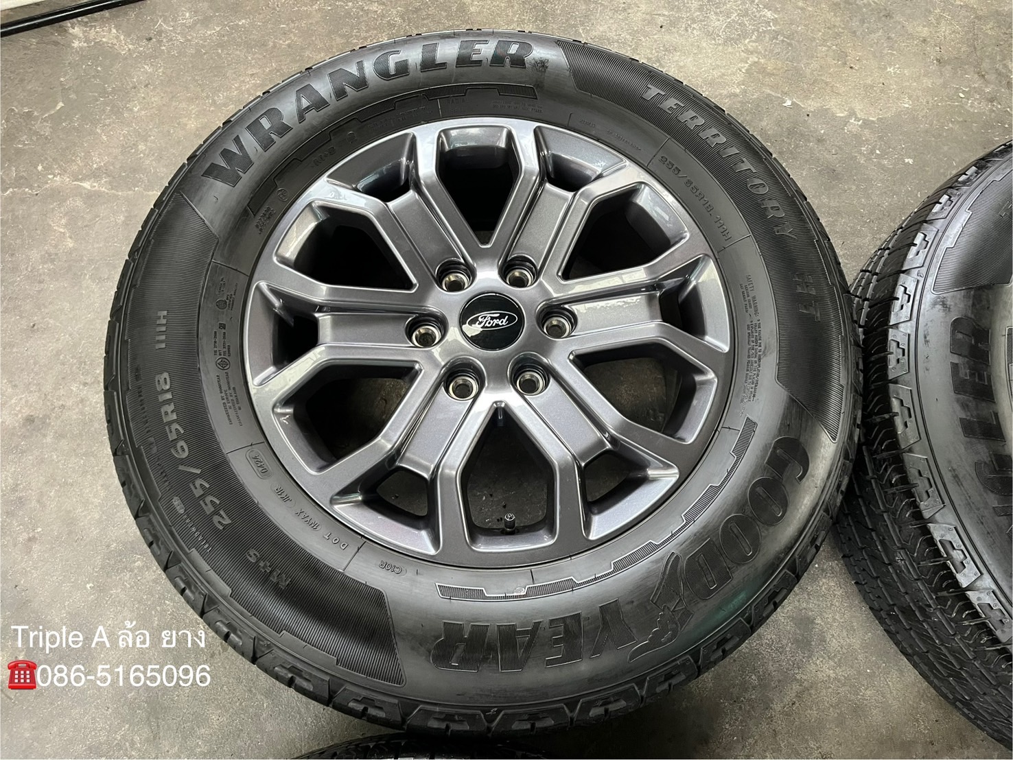 ✨ล้อแม็ก✨Ford Next-Gen Wildtrak รุ่นใหม่ล่าสุด ขอบ 18 พร้อมยาง 255-65-18 Goodyear♨️ปี 24♨️