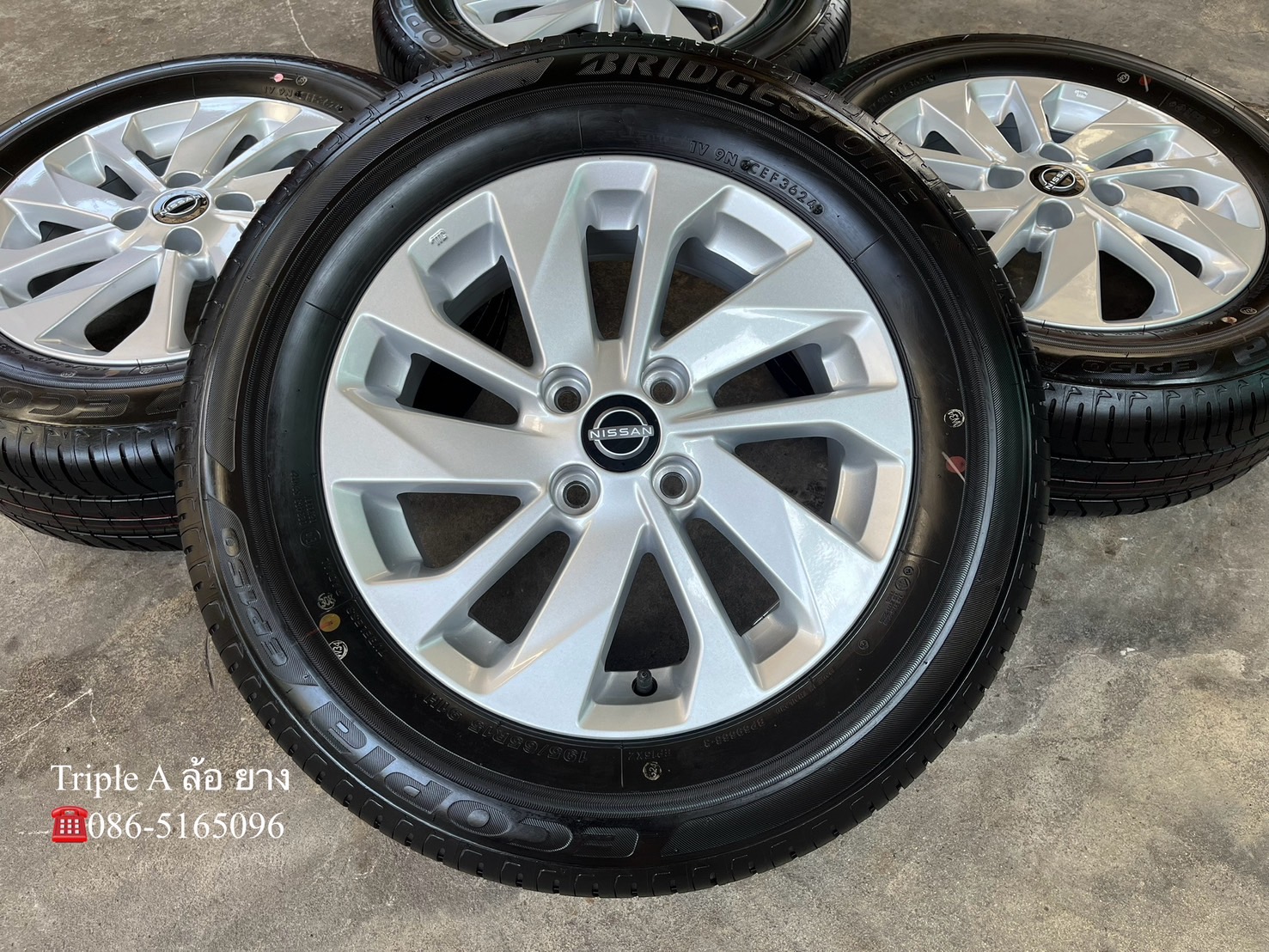 ✨ล้อแม็กพร้อมยางป้ายแดง✨Nissan Almera รุ่นใหม่ ขอบ 15💖ใหม่กริ๊บ💖