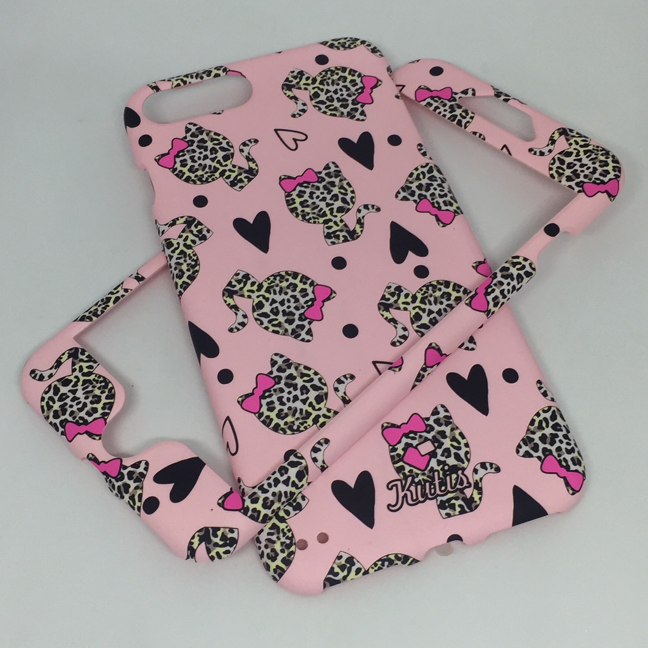 เคสคูทิส(Kutis)เคสไอโฟน7พลัส,8พลัส(ลายแมวลายเสือสีชมพูnew)มาใหม่ เคสประกบหน้า-หลัง เคสเรืองแสง เคสลายวินเทจ ร้านSuperhero Klongthom