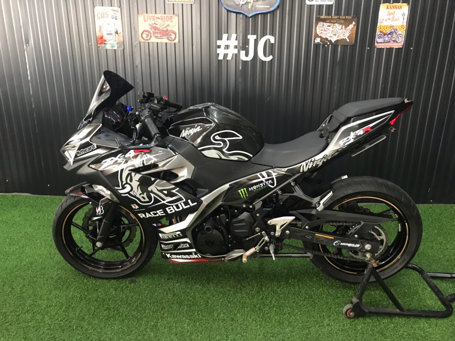 🚀 Ninja400 ปี 2019 🔥ดุดันมากคันนี้กับสติ๊กเกอร์แต่ง RACE BULL🔥