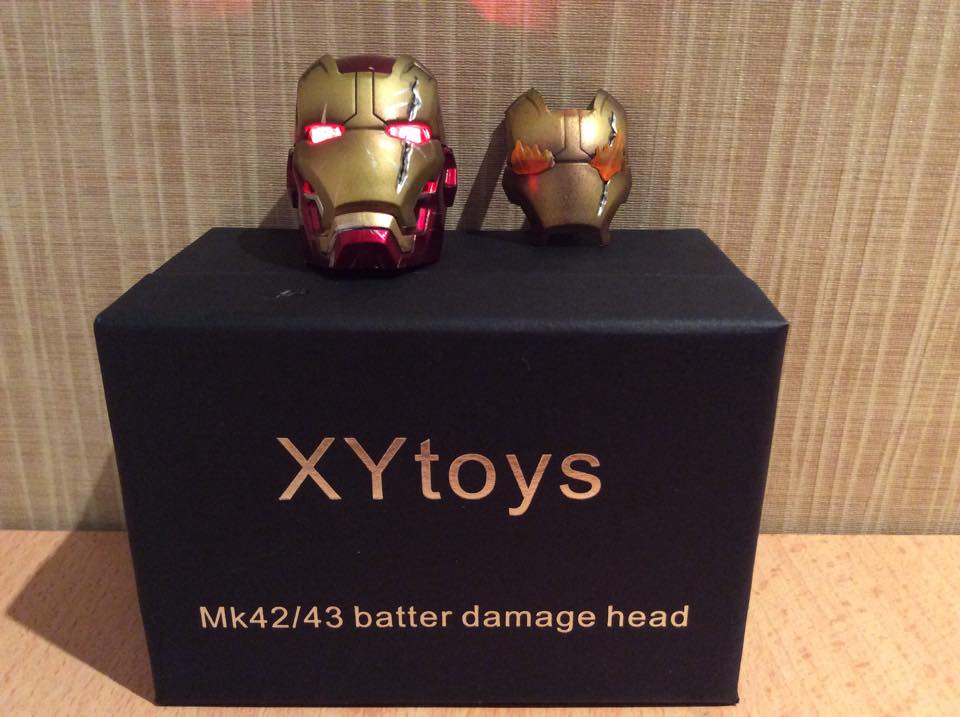 XYtoys Ironman Mark 42/43 Battle Damage Head หัวโทนี่ไอรอนแมน