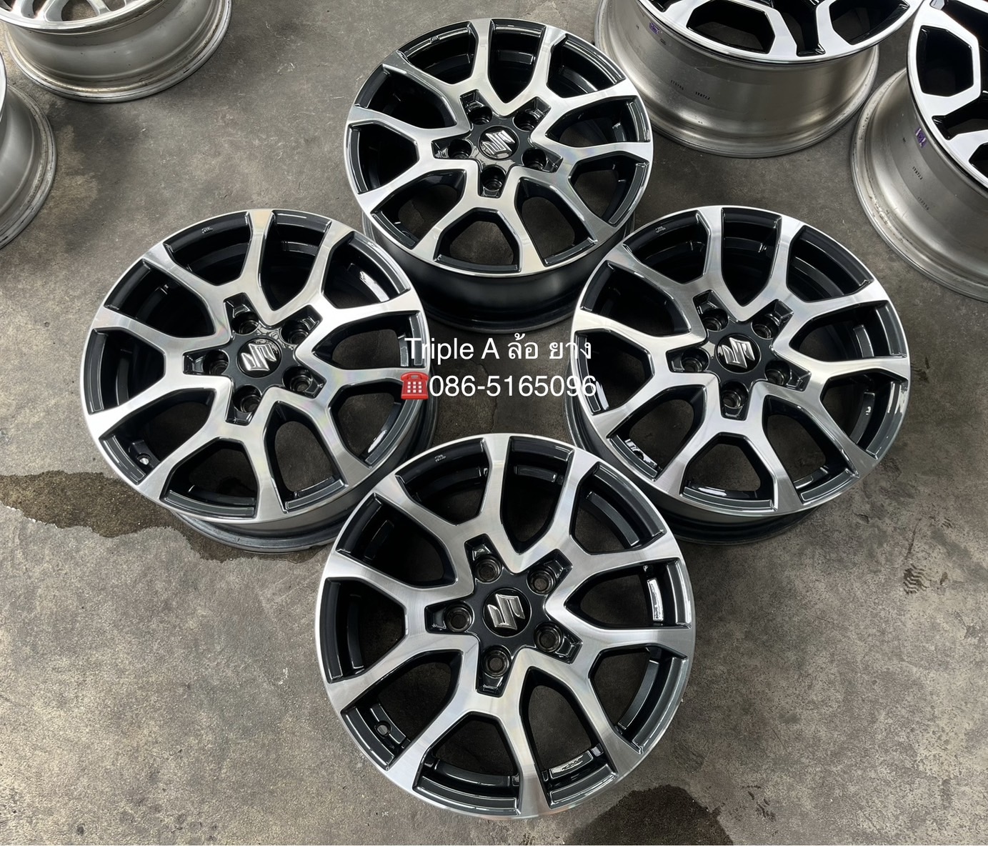 ✨ล้อแม็ก 5รู114✨Suzuki XL7 ขอบ 16 เทาหน้าเงา💖สวยกริ๊บ💖