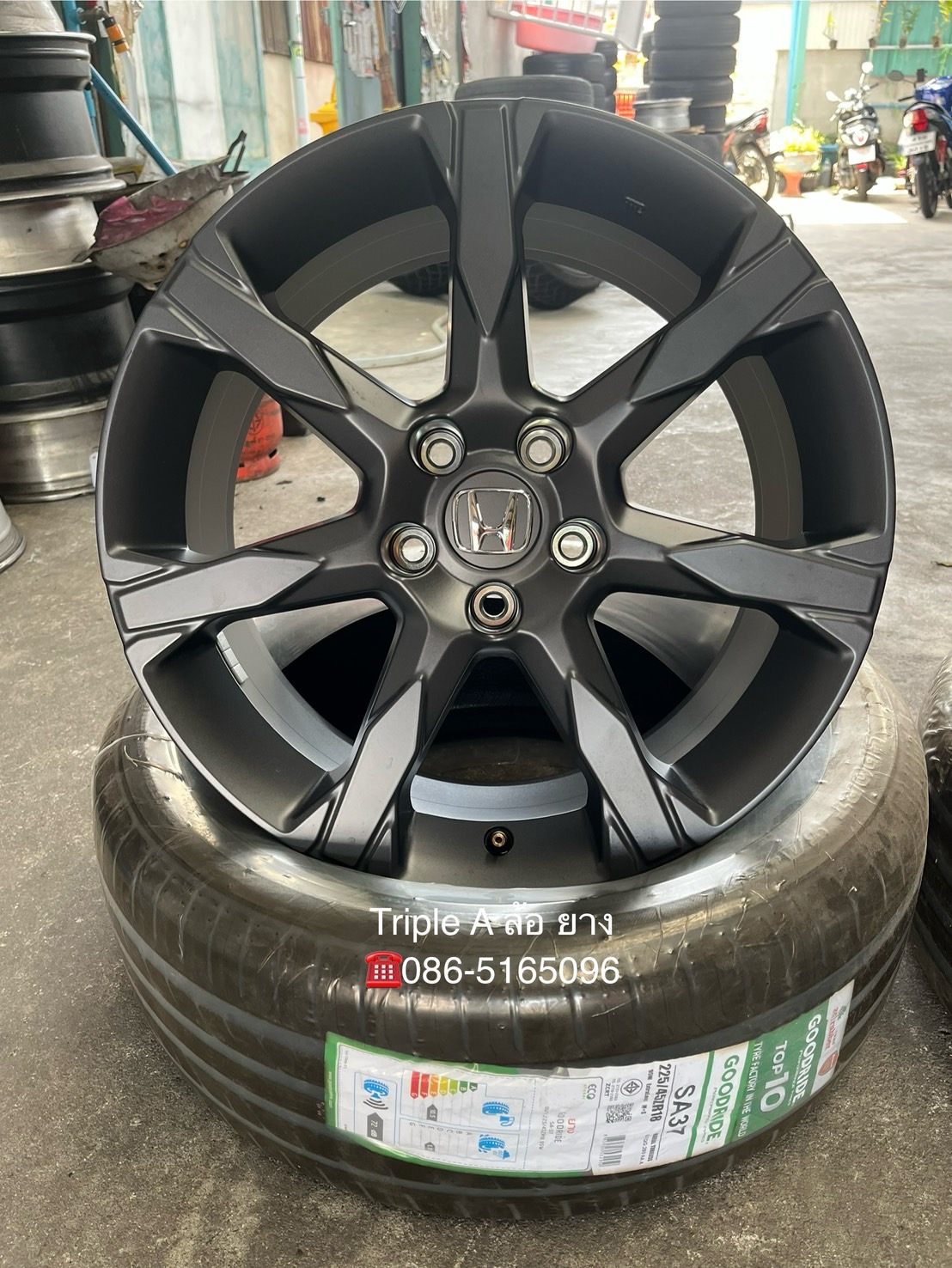✨ล้อแม็กป้ายแดง✨Honda Civic HEV RS รุ่นใหม่ล่าสุด ขอบ 18 พร้อมยางใหม่💯225-45-18 GOODRIDE💥ปี 25💥